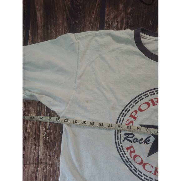 Vintage Sportsbar Rockstar Rock and Roll Ringer tee single stitch