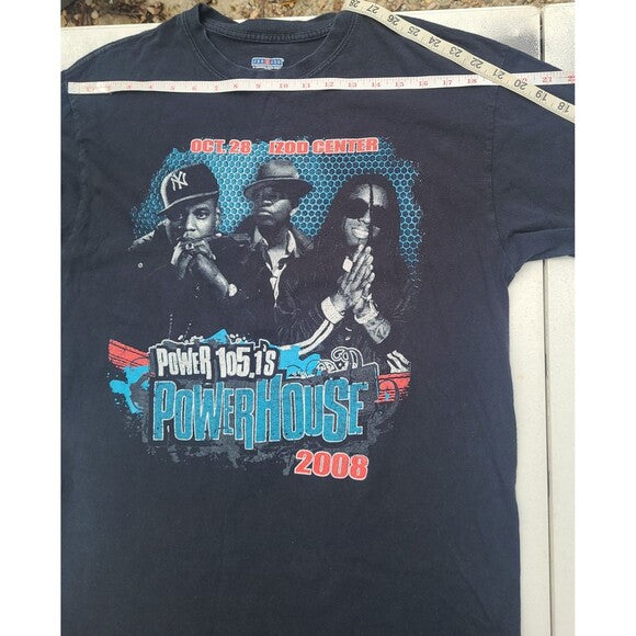 Vintage Jay Z Lil Wayne Powerhouse concert tee shirt from RetroVintage Thrift with 2008 design