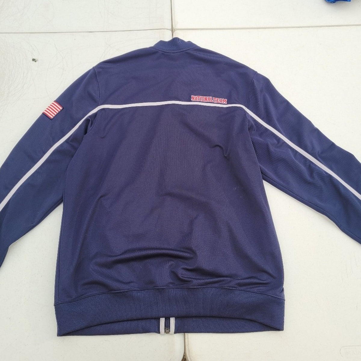 Nike Dream Team USA Basketball National Team Jacket Mens Large Dri-Fit Blue