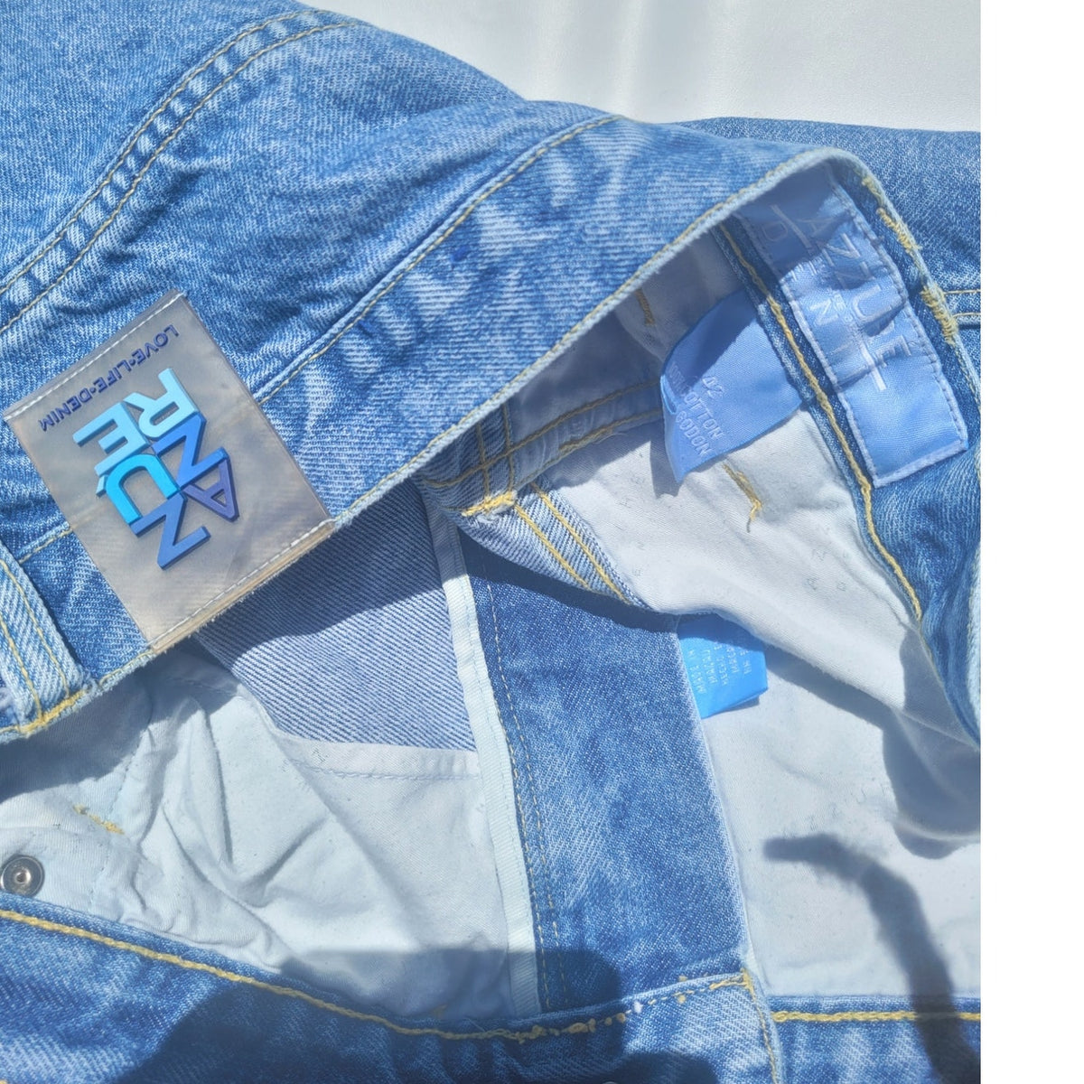 Vintage Baggy Wide Leg Carpenter Jeans by Azzure