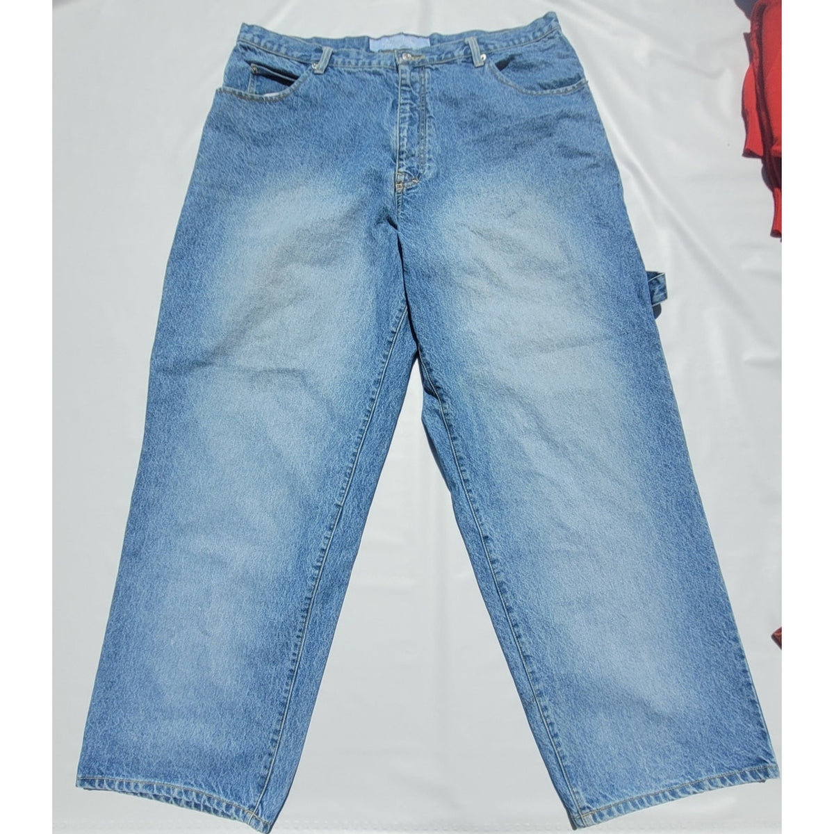 Vintage Baggy Wide Leg Carpenter Jeans by Azzure
