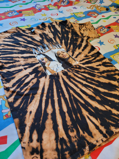 Y2K Aaliyah tie dye Tee Shirt Sz LG