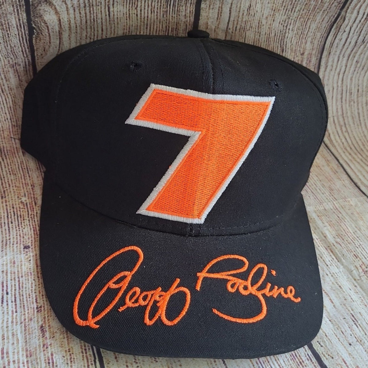 Vtg Nascar Geoff Bodine Script Big Logo Racing made in usa QVC #7
