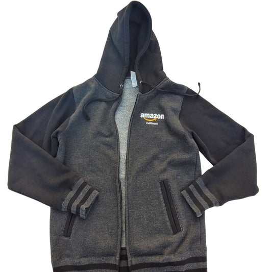 Amazon Fulfillment Employee Full zip Hoodie Smile logo