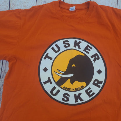 Vintage Tusker Beer Shirt tee baada ya Kazi shirt
