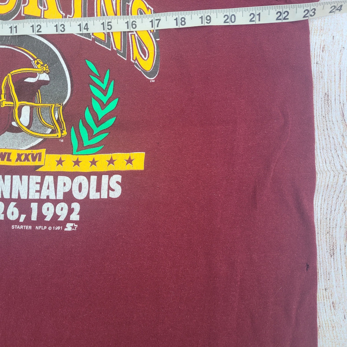 Vintage Starter Washington Redskins t shirt  Superbowl XXVI
