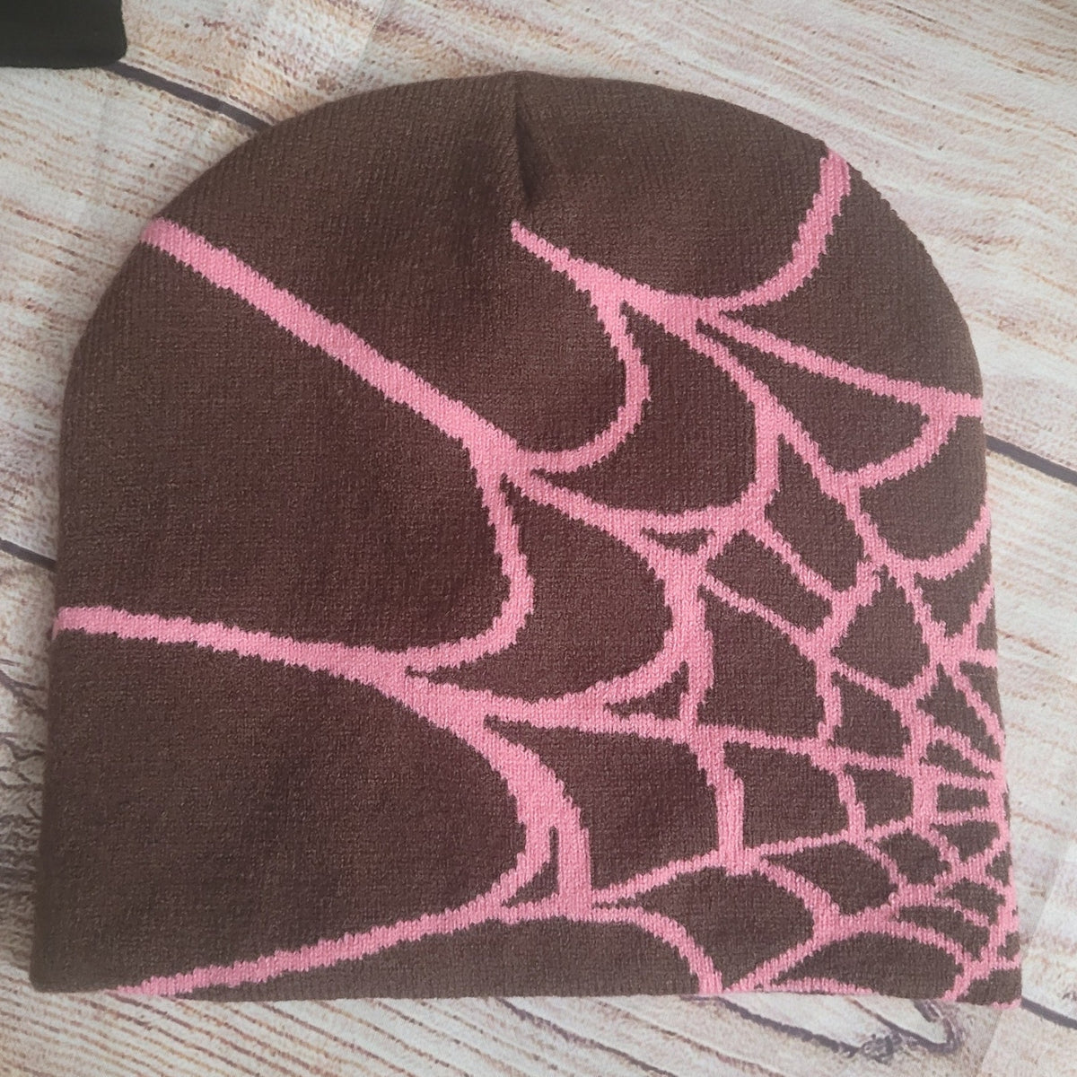 Spider Web  Y2k graphic Knit Beanie