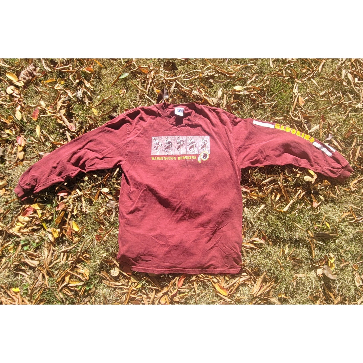 Vintage Washington Football long sleeve t shirt sleeve graphics