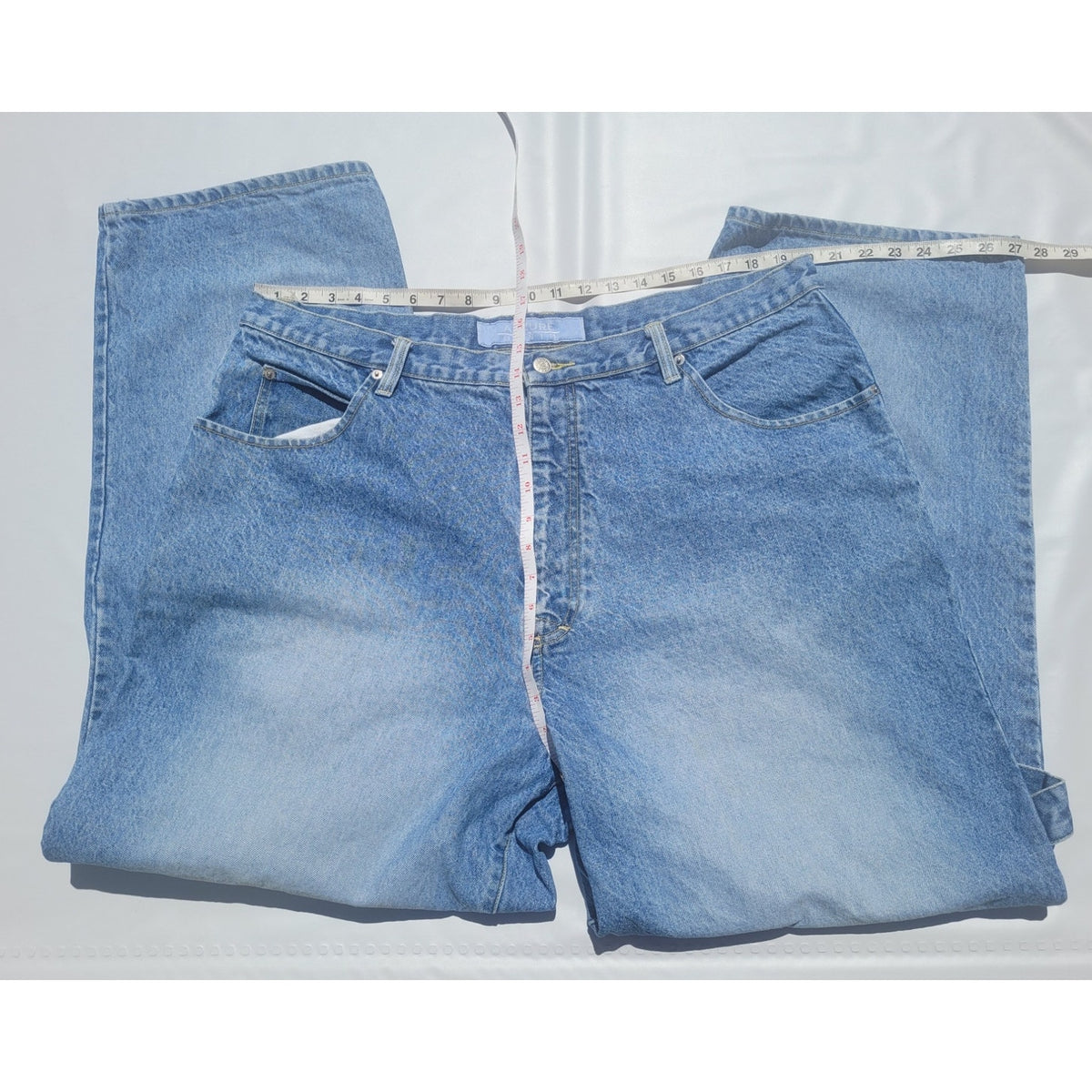 Vintage Baggy Wide Leg Carpenter Jeans by Azzure
