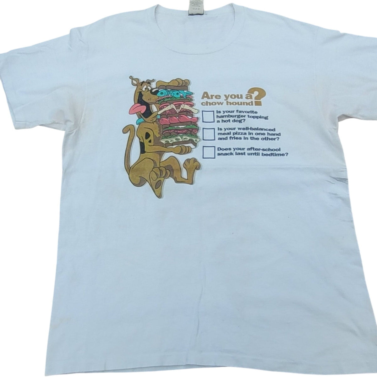 Vintage Scooby Doo Chow Hound shirt size XL