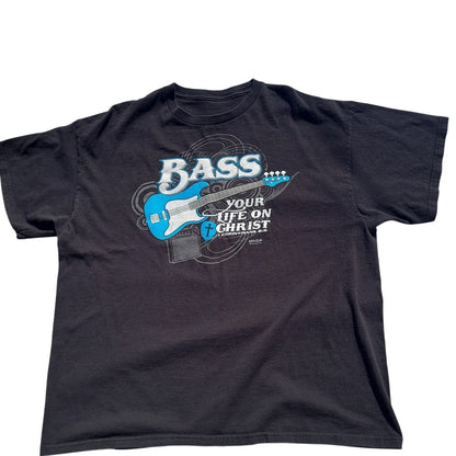 Vintage Jesus T-Shirt Bass Your life on Christ