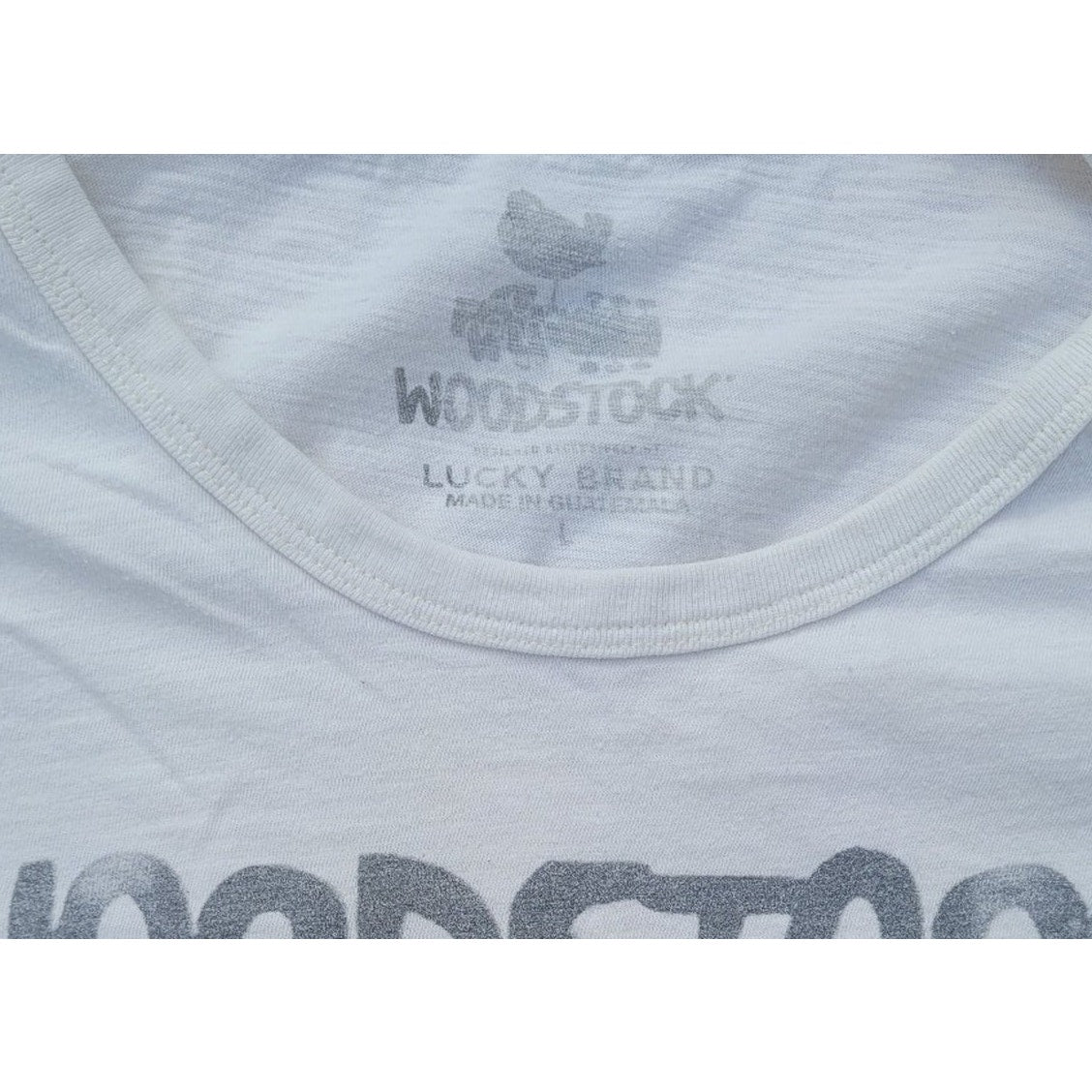 Vtg Lucky Brand Woodstock tee