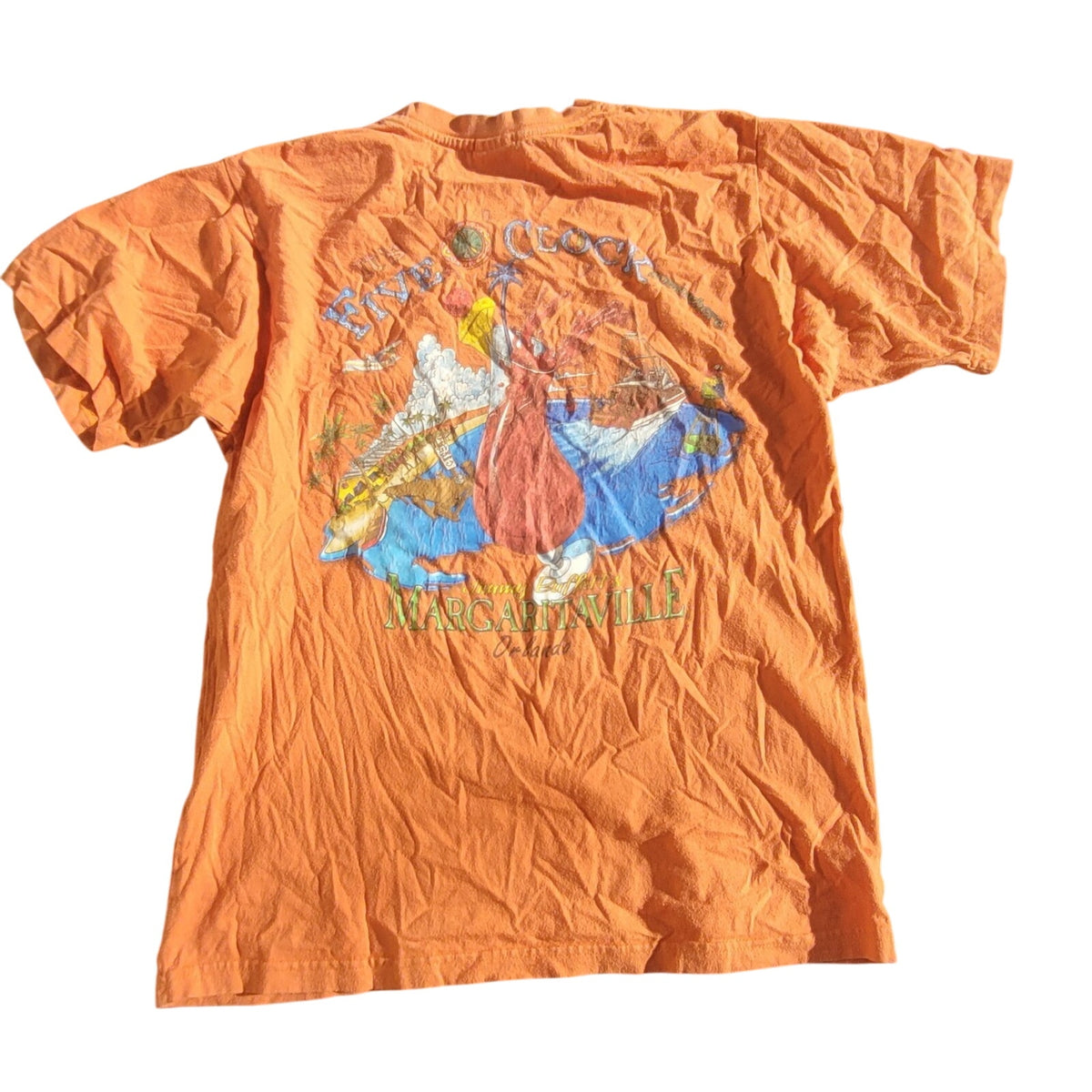 Vtg Y2k Jimmy Buffet Margaritaville tee shirt 5 o'clock somewhere