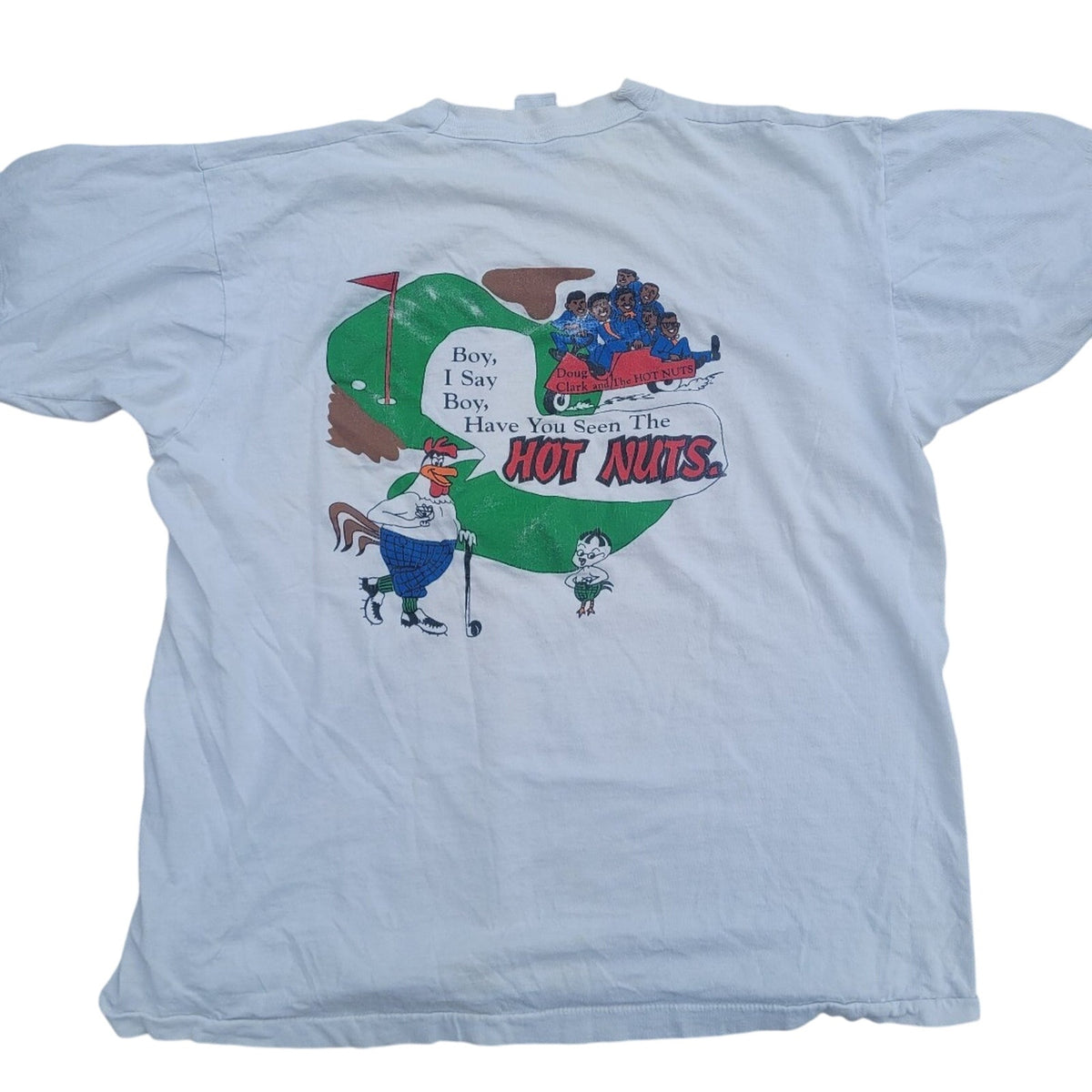 Vintage Doug Clark and the Hot Nuts band tee signed