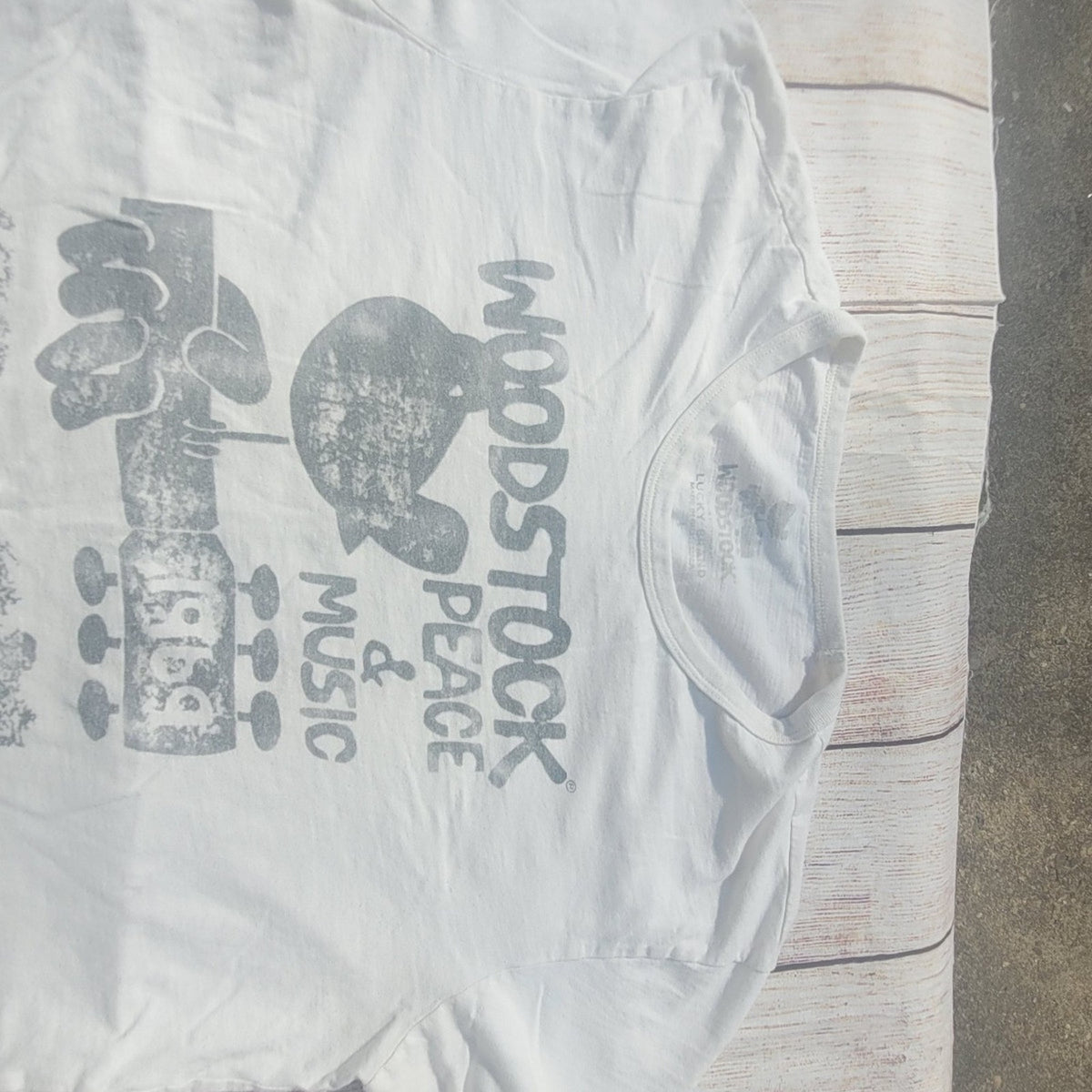 Vtg Lucky Brand Woodstock tee