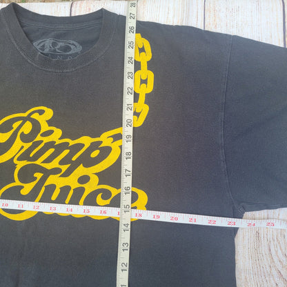 Pimp Juice Gold Chain Tee Shirt Y2k