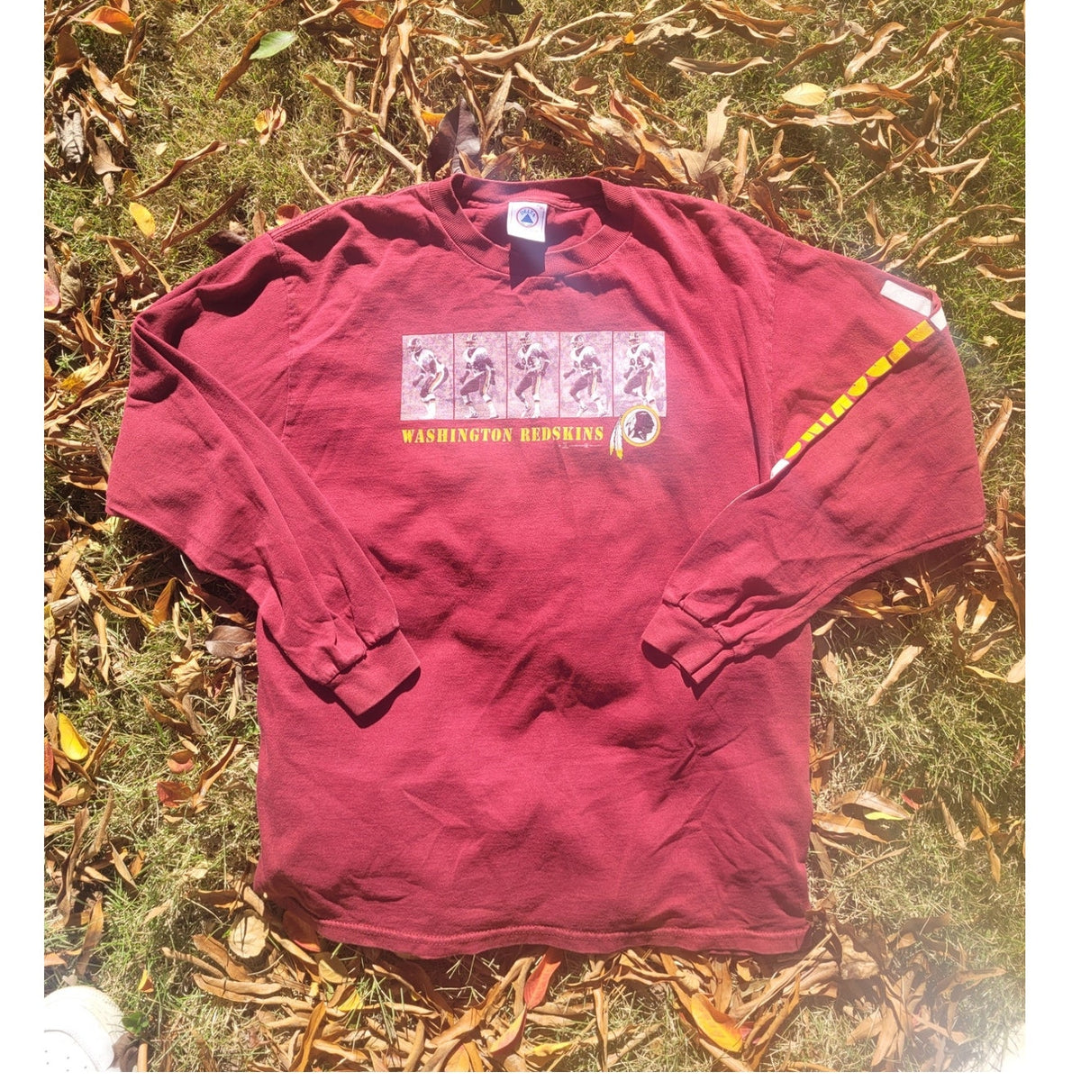 Vintage Washington Football long sleeve t shirt sleeve graphics