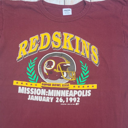 Vintage Starter Washington Redskins t shirt  Superbowl XXVI