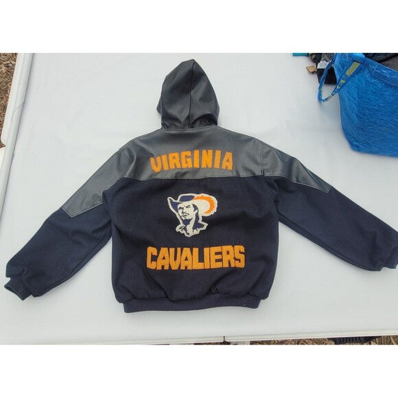 Vintage Virginia Cavaliers Hooded Varsity  Jacket