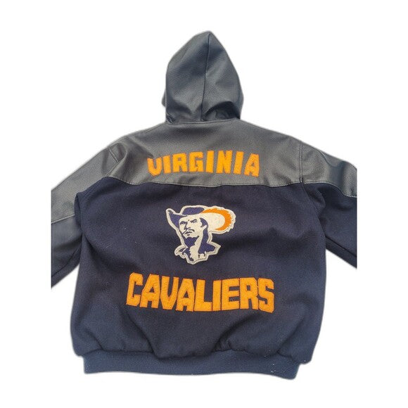 Vintage Virginia Cavaliers Hooded Varsity  Jacket