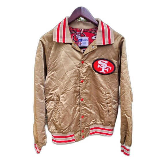 Vintage San Francisco 49ers Satin Varsity Jacket Stahl Urban