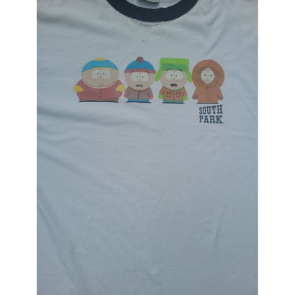 Vtg Southpark Comedy Central ringer tee shirt y2k cartoon Kenny Cartman