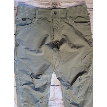 Kuhl Pants Nylon Olive Green 34 x 30