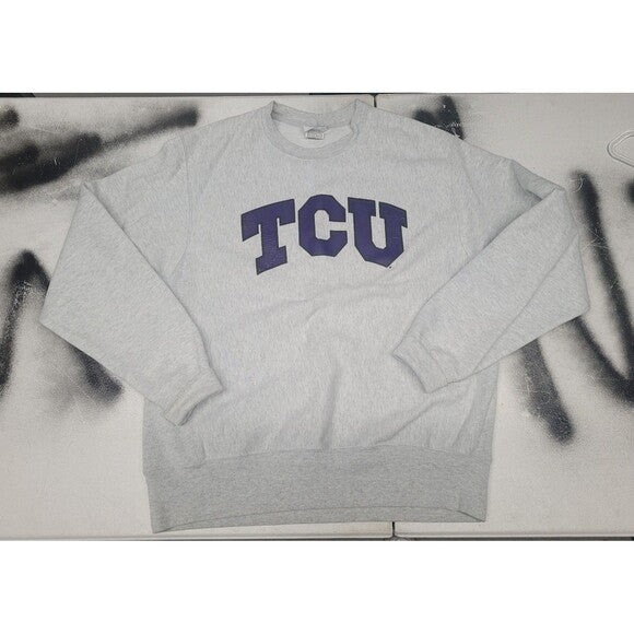 Vintage Champion Reverse Weave TCU Crewneck Sweatshirt