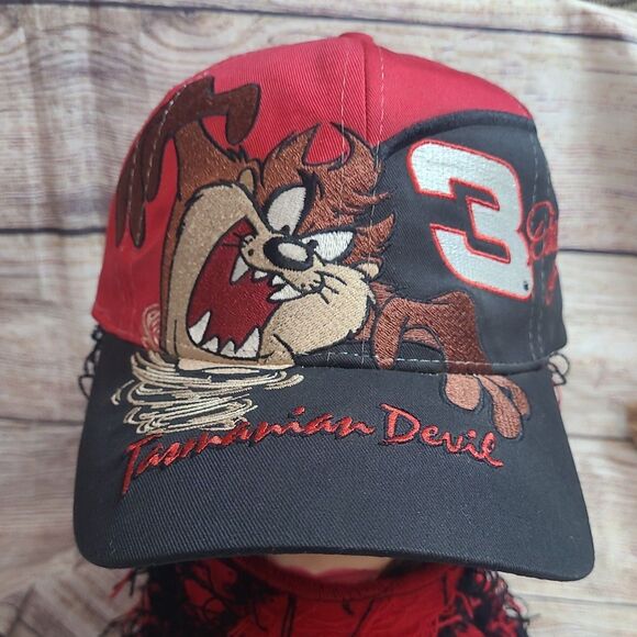Vintage Taz Dale Earnhardt Sr. AOP snapback hat #3 Looney Tunes