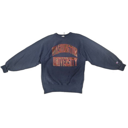 Vtg Champion Reverse Weave Washington University Crewneck Sweatshirt