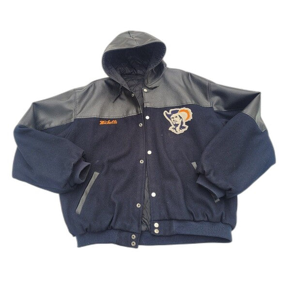 Vintage Virginia Cavaliers Hooded Varsity  Jacket