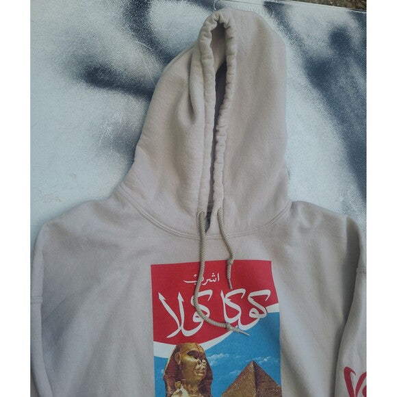 Coca-Cola Egypt Arabic Cream Hoodie Urban Outfitters