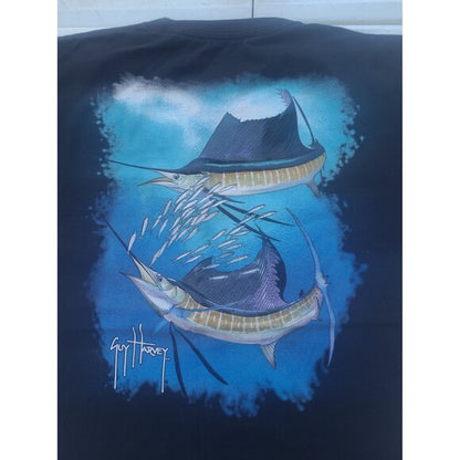 Vintage Guy Harvey Marlin Fly Fishing Shirt