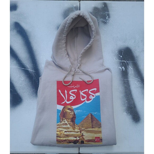 Coca-Cola Egypt Arabic Cream Hoodie Urban Outfitters