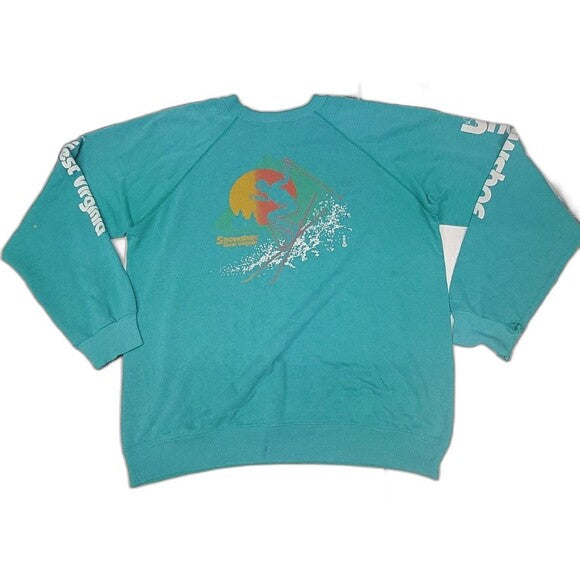Vtg Snowshoe Ski Resort  Crewneck Sweatshirt 80s Thrashed