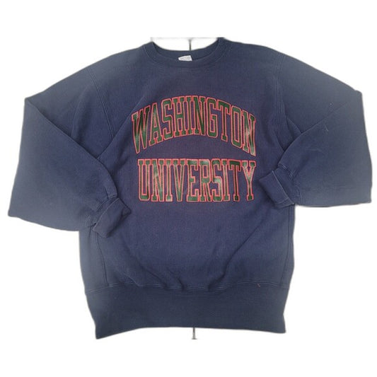 Vtg Champion Reverse Weave Washington University Crewneck Sweatshirt