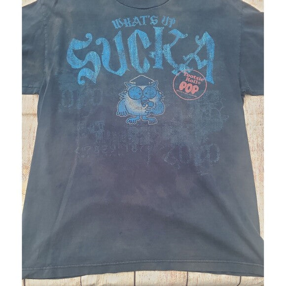 Vtg Tootsie Roll Whats up Sucka tee shirt