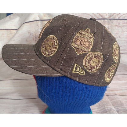 Vintage New Era New York Yankees Wool AOP  Patches Fitted Hat 7 1/4