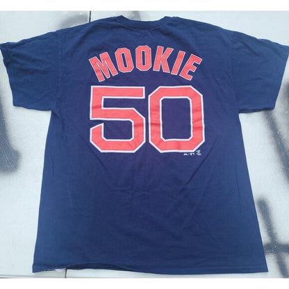 Boston Red Sox Majestic MLB  Tee #50 Mookie Betts
