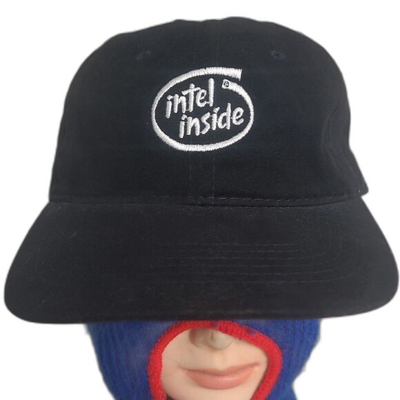 Vintage Intel Inside dad hat IBM pentium Y2k