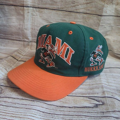 Vtg Miami Hurricanes 90s snapback hat