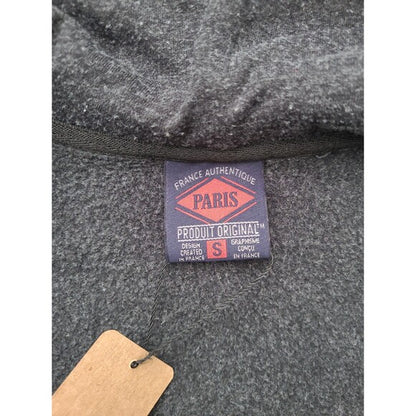 Vtg Y2k Paris France Zip Hoodie Sweatshirt Travel