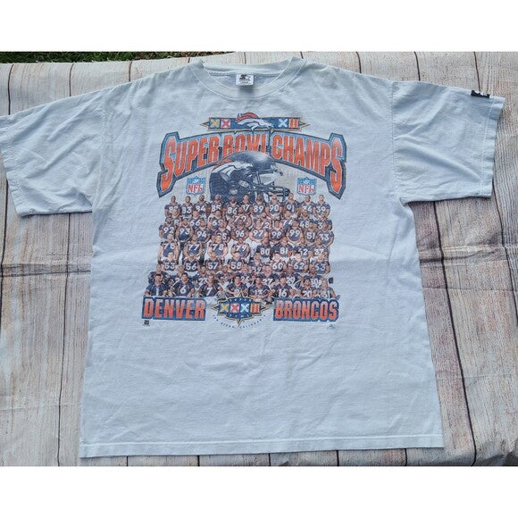 Starter Denver Broncos Super Bowl XXXII Champions t-shirt