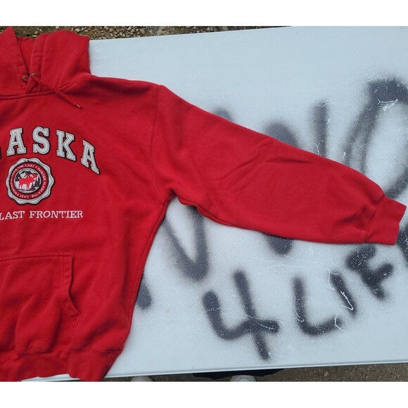 Vintage Alaska Last Frontier hoodie sweatshirt