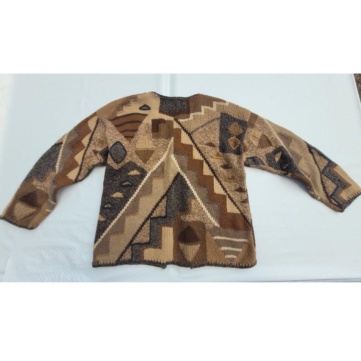 Vtg Alpaca Wool  Hand Knit Cardigan by Caamano Limited Edition