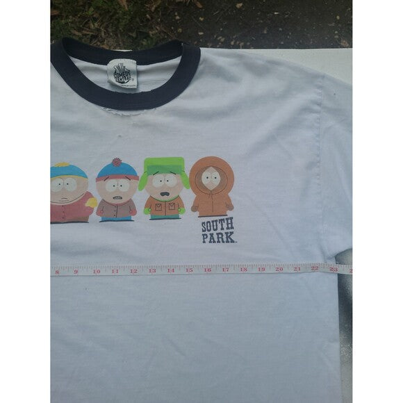 Vtg Southpark Comedy Central ringer tee shirt y2k cartoon Kenny Cartman