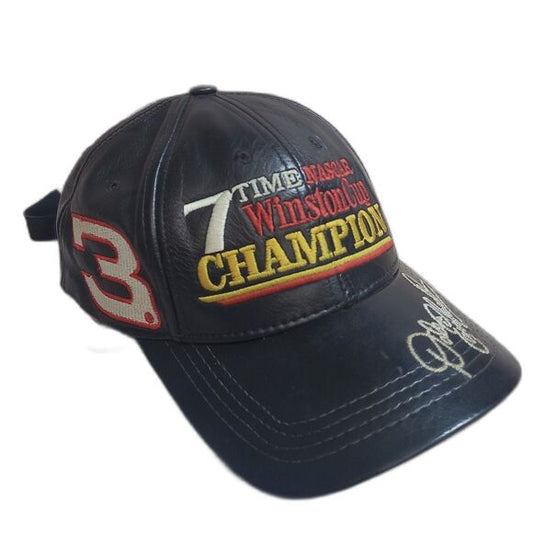 Vintage Dale Earnhardt Sr. Leather strapback hat #3
