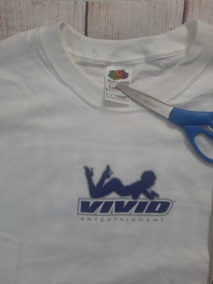 Vtg Vivid Entertainment P0rn Star Casting Director tee shirt y2k