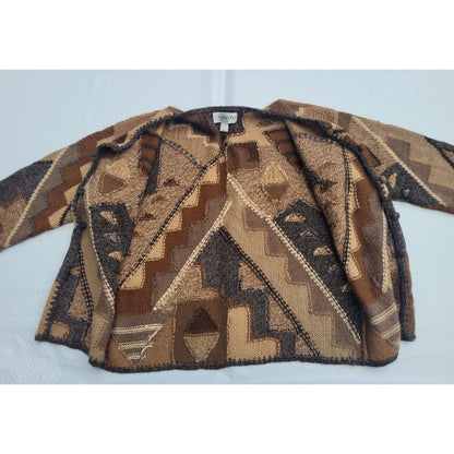 Vtg Alpaca Wool  Hand Knit Cardigan by Caamano Limited Edition