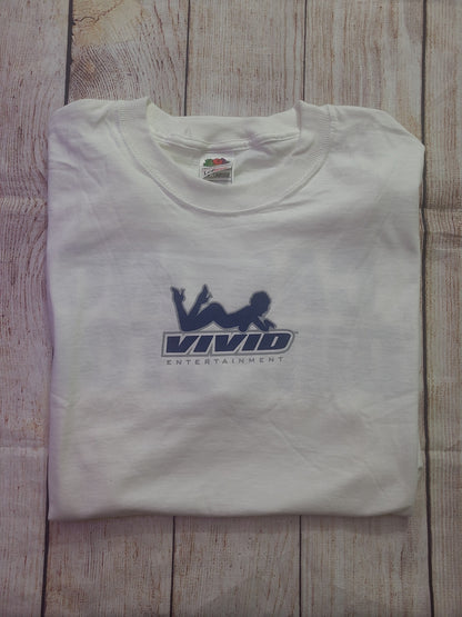 Vtg Vivid Entertainment P0rn Star Casting Director tee shirt y2k